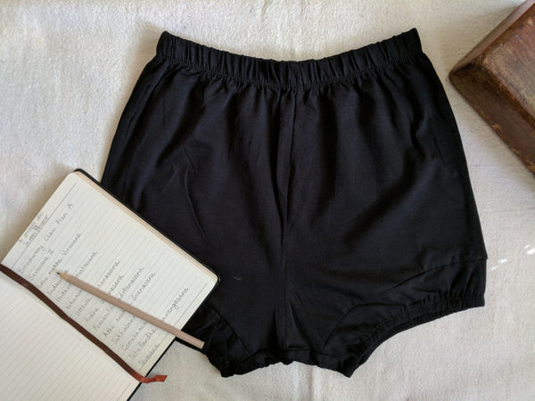 black iyengar yoga shorts; black unisex iyengar yoga shorts; pune shorts; bloomers; iyengar yoga shorts