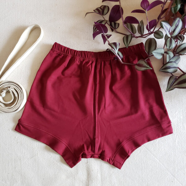 cranberry iyengar yoga shorts