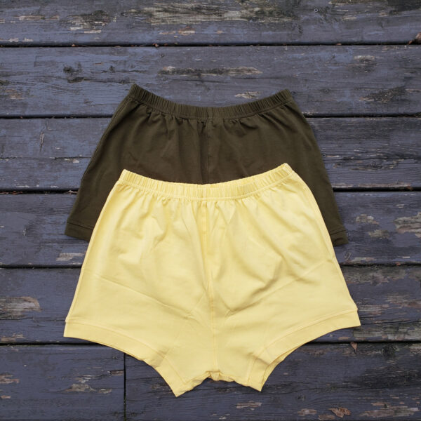 olive green iyengar yoga shorts